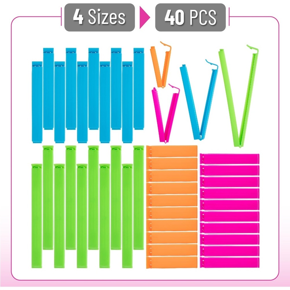 Colorful Bag Sealing Clips Set - Picture 4 of 4